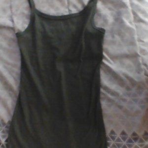 green tank top